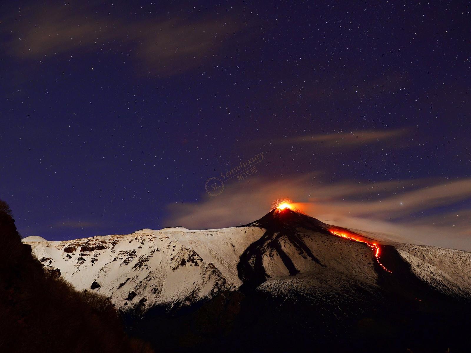 埃特納火山是西西里島東海岸上的一座活火山,它是用希臘語atine來命名