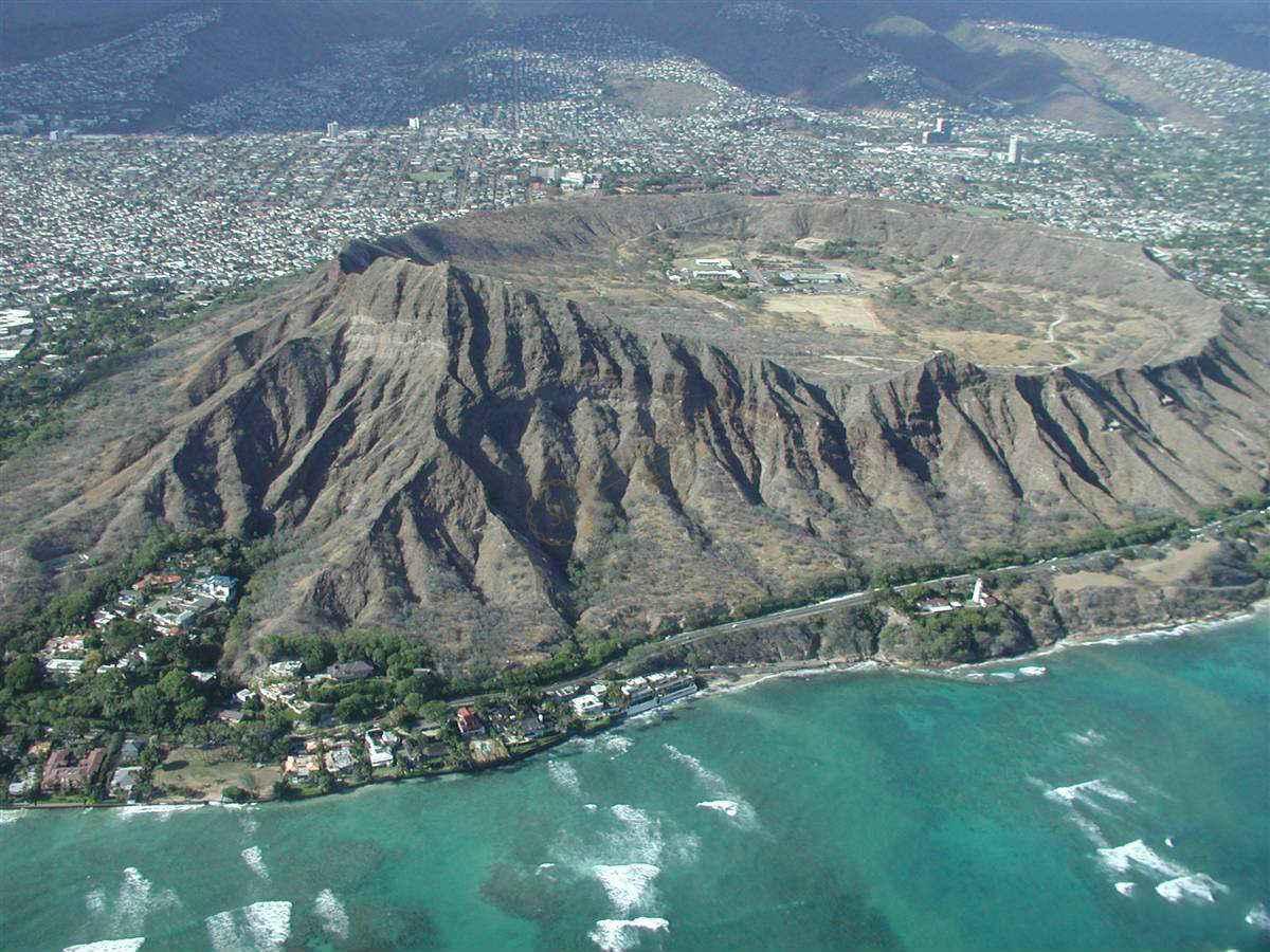 夏威夷钻石山图片
