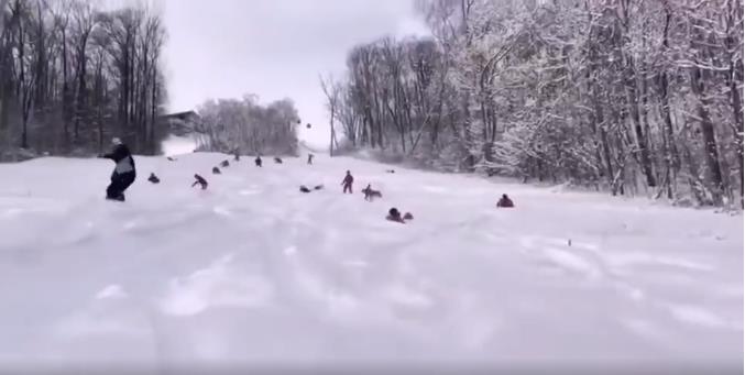 雪季尾，不可缺少的封板仪式